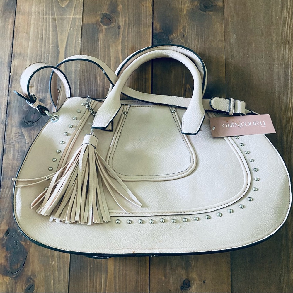 NWT Franco Sarto Webster Satchel blush pink purse - Picture 3 of 10